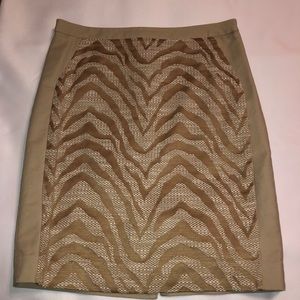 Animal print pencil skirt